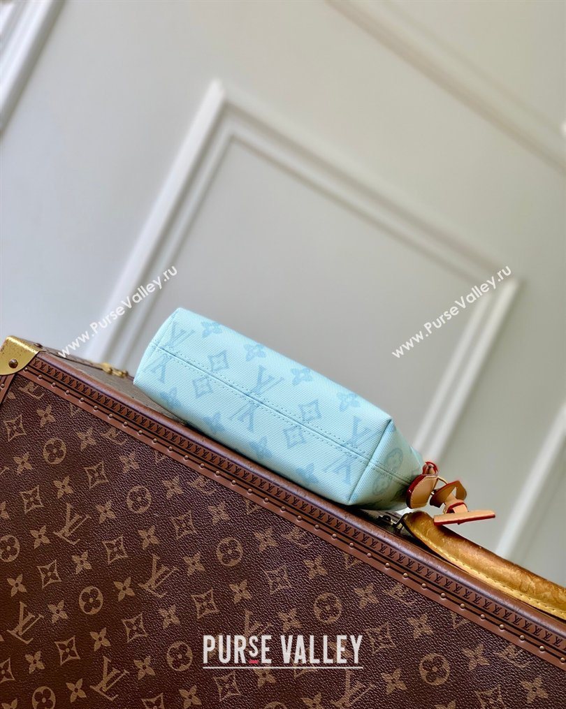 Louis Vuitton Pochette Hills Mini Bag in Monogram Origine Blue Courrier Canvas 2026 M28250 (KI-260202008)