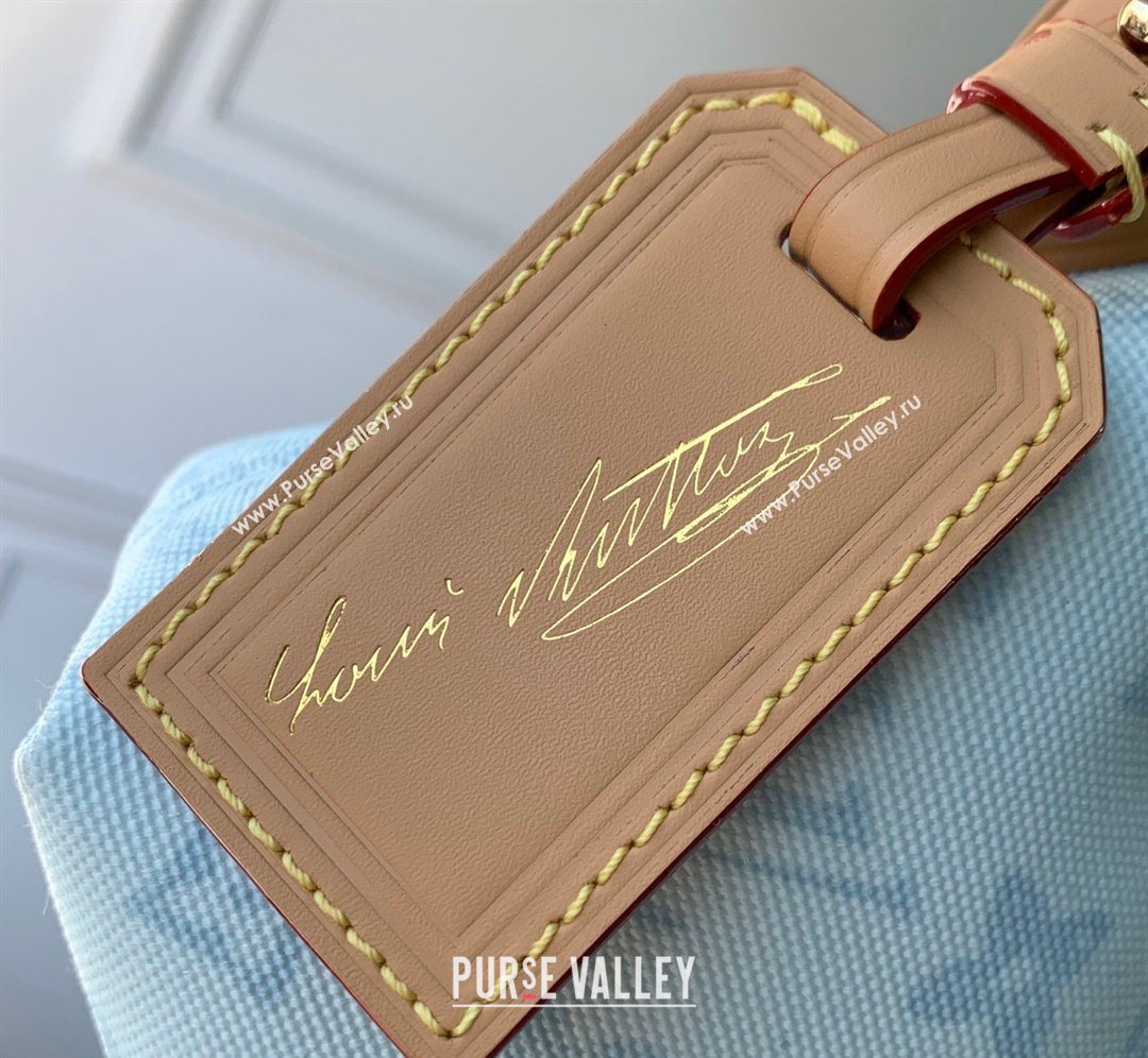 Louis Vuitton Pochette Hills Mini Bag in Monogram Origine Blue Courrier Canvas 2026 M28250 (KI-260202008)