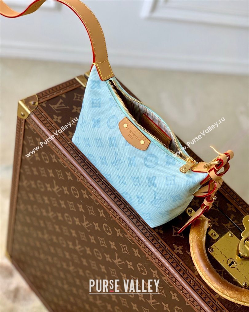 Louis Vuitton Pochette Hills Mini Bag in Monogram Origine Blue Courrier Canvas 2026 M28250 (KI-260202008)