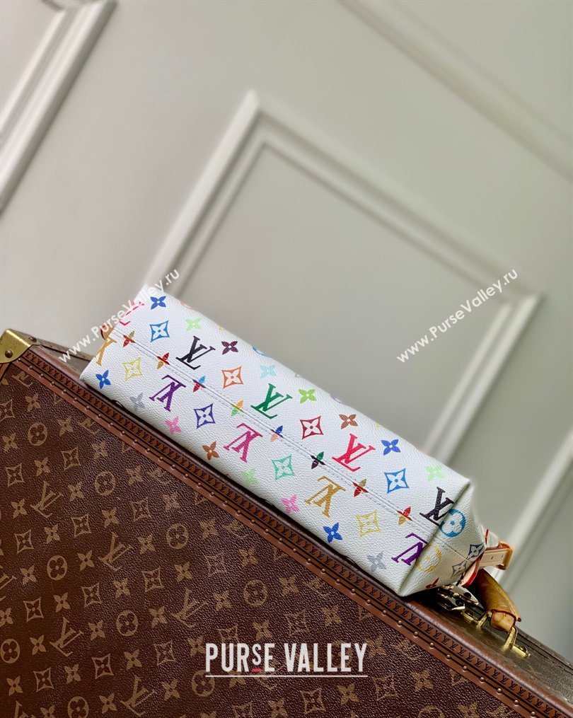 Louis Vuitton LV x TM CarryAll East West bag in Multicolor/White Canvas 2026 M27578 (KI-260202052)