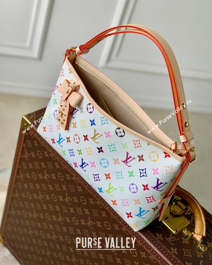 Louis Vuitton LV x TM CarryAll East West bag in Multicolor/White Canvas 2026 M27578 (KI-260202052)