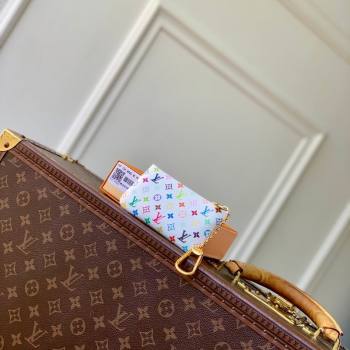 Louis Vuitton LV x TM Key Pouch in Multicolor/White Canvas 2026 M28388 (KI-260202053)