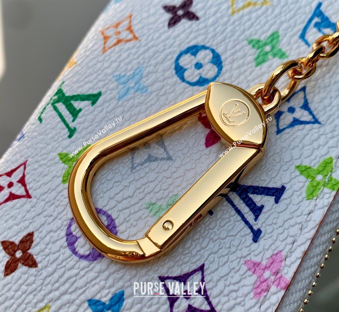 Louis Vuitton LV x TM Key Pouch in Multicolor/White Canvas 2026 M28388 (KI-260202053)