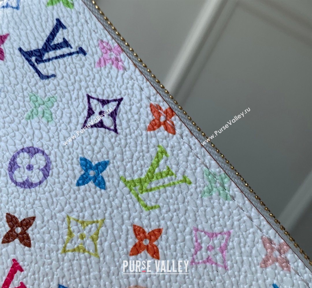 Louis Vuitton LV x TM Key Pouch in Multicolor/White Canvas 2026 M28388 (KI-260202053)