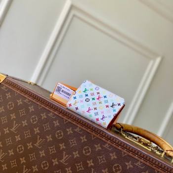 Louis Vuitton LV x TM Lisa Wallet in Multicolor/White Canvas 2026 M27736 (KI-260202054)