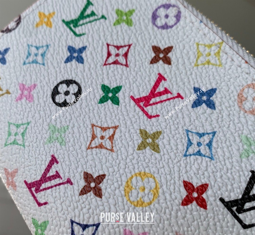 Louis Vuitton LV x TM Lisa Wallet in Multicolor/White Canvas 2026 M27736 (KI-260202054)