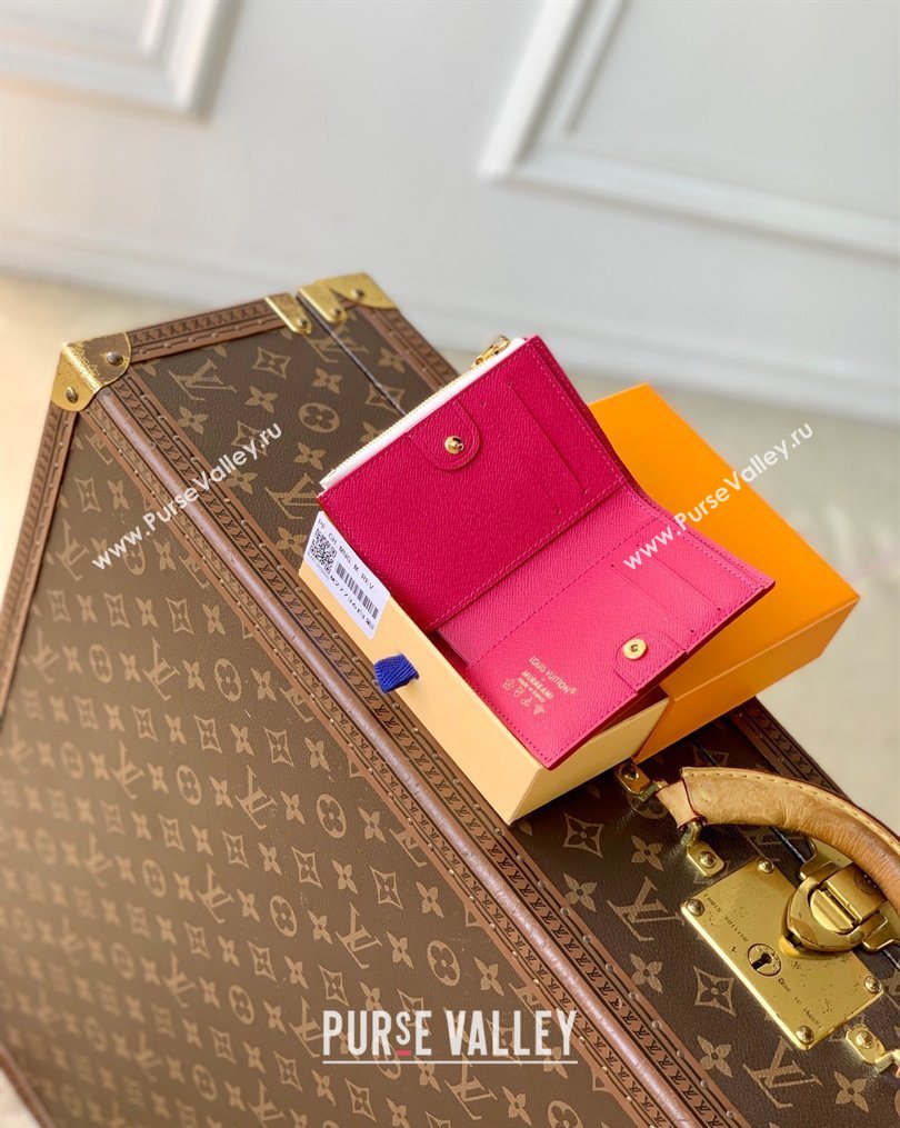 Louis Vuitton LV x TM Lisa Wallet in Multicolor/White Canvas 2026 M27736 (KI-260202054)