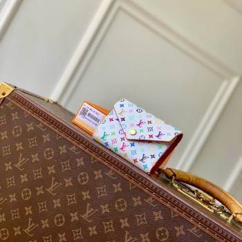 Louis Vuitton LV x TM Victorine Wallet in Multicolor/White Canvas 2026 M28387 (KI-260202055)