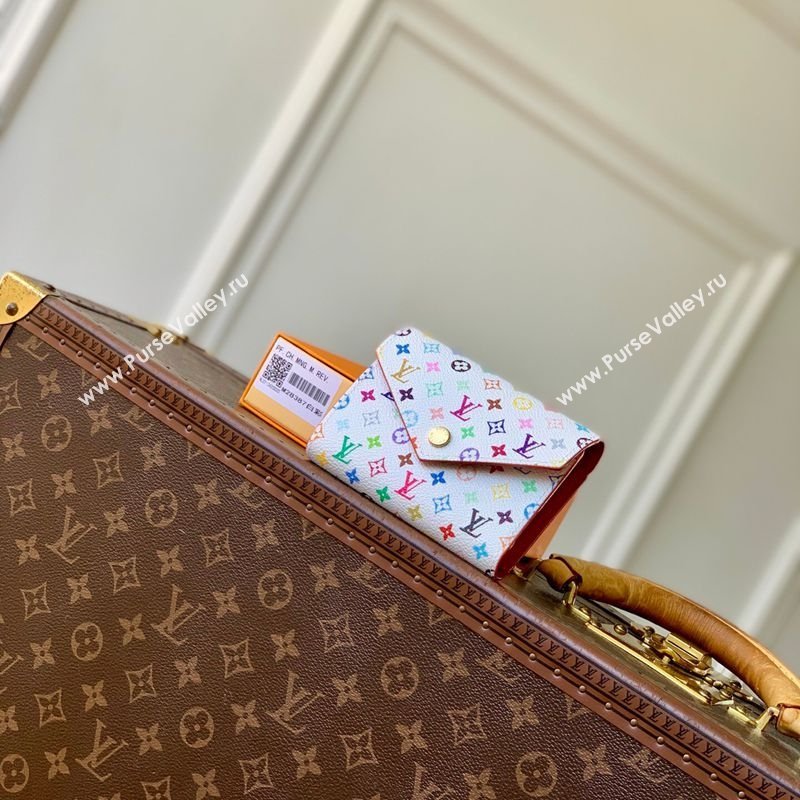 Louis Vuitton LV x TM Victorine Wallet in Multicolor/White Canvas 2026 M28387 (KI-260202055)