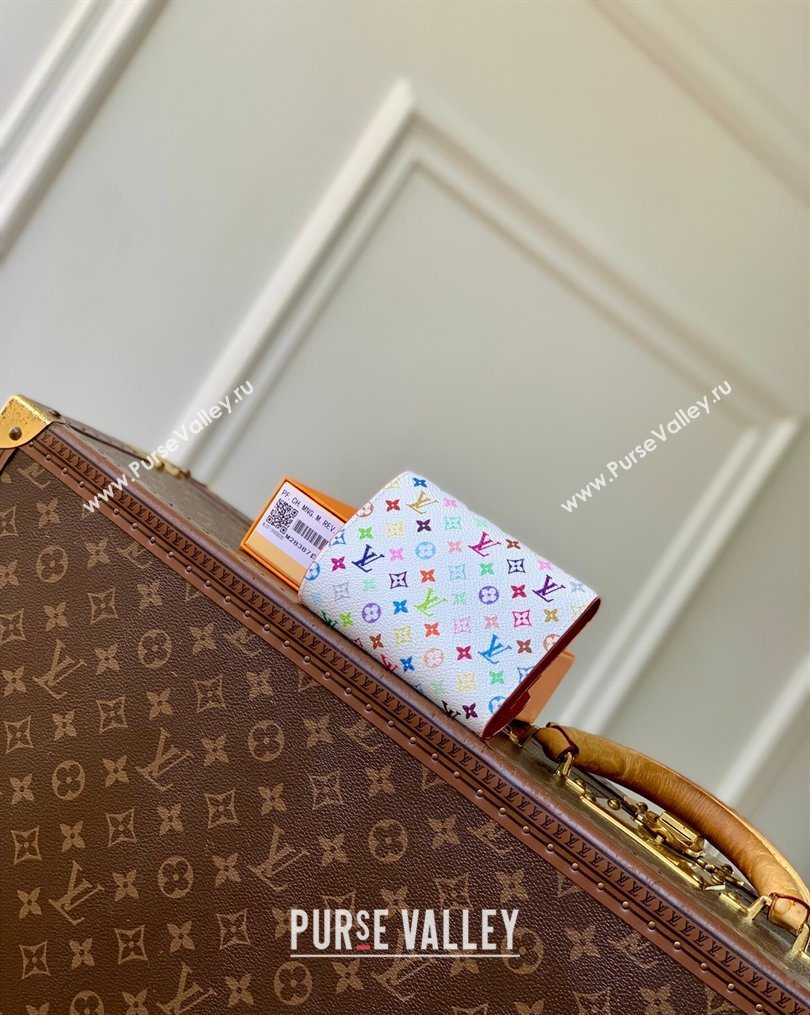 Louis Vuitton LV x TM Victorine Wallet in Multicolor/White Canvas 2026 M28387 (KI-260202055)