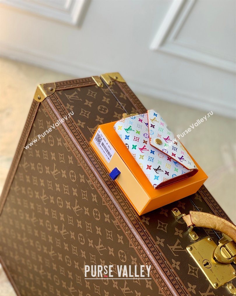 Louis Vuitton LV x TM Victorine Wallet in Multicolor/White Canvas 2026 M28387 (KI-260202055)