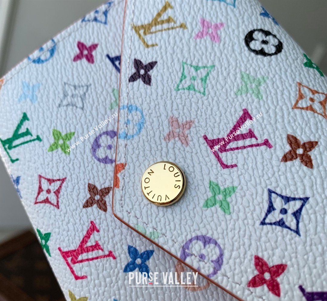 Louis Vuitton LV x TM Victorine Wallet in Multicolor/White Canvas 2026 M28387 (KI-260202055)