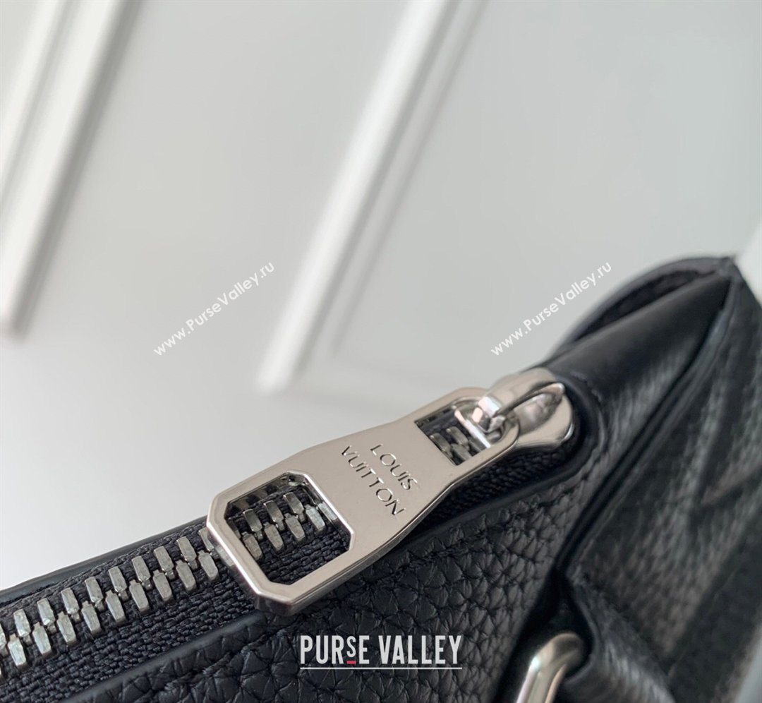 Louis Vuitton Mens Delta Slingbag Bag in Black LV Touch Leather 2026 M27060 (KI-260202058)