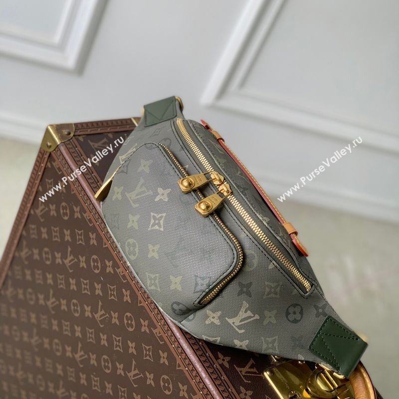Louis Vuitton Rush Bumbag Bag in Khaki Green Monogram Surplus Canvas 2026 M26933 (KI-260202028)