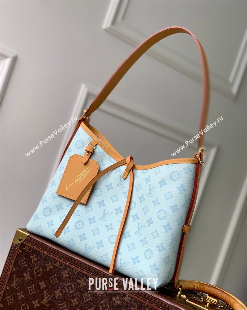 Louis Vuitton CarryAll PM Bag in Monogram Origine Blue Courrier 2026 M27532 (KI-260202010)