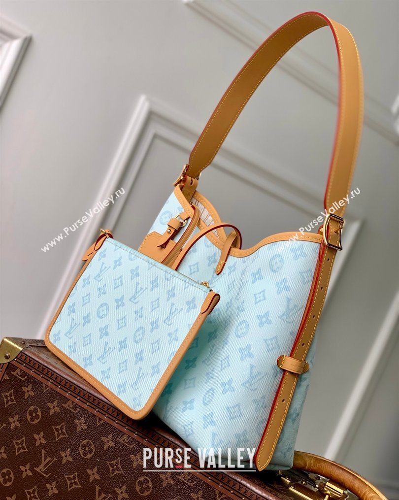 Louis Vuitton CarryAll PM Bag in Monogram Origine Blue Courrier 2026 M27532 (KI-260202010)