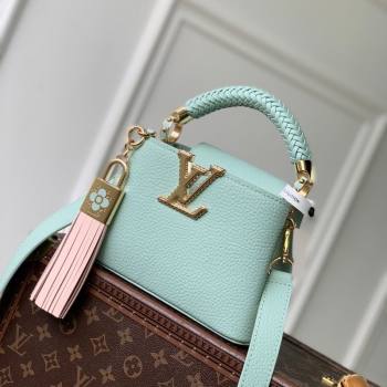 Louis Vuitton Crafty Capucines Mini Bag in Grained Leather with Tassel Green 2026 M25466 (KI-260202069)
