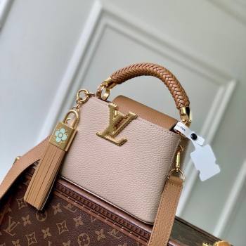 Louis Vuitton Crafty Capucines Mini Bag in Grained Leather with Tassel Pink 2026 M25466 (KI-260202070)
