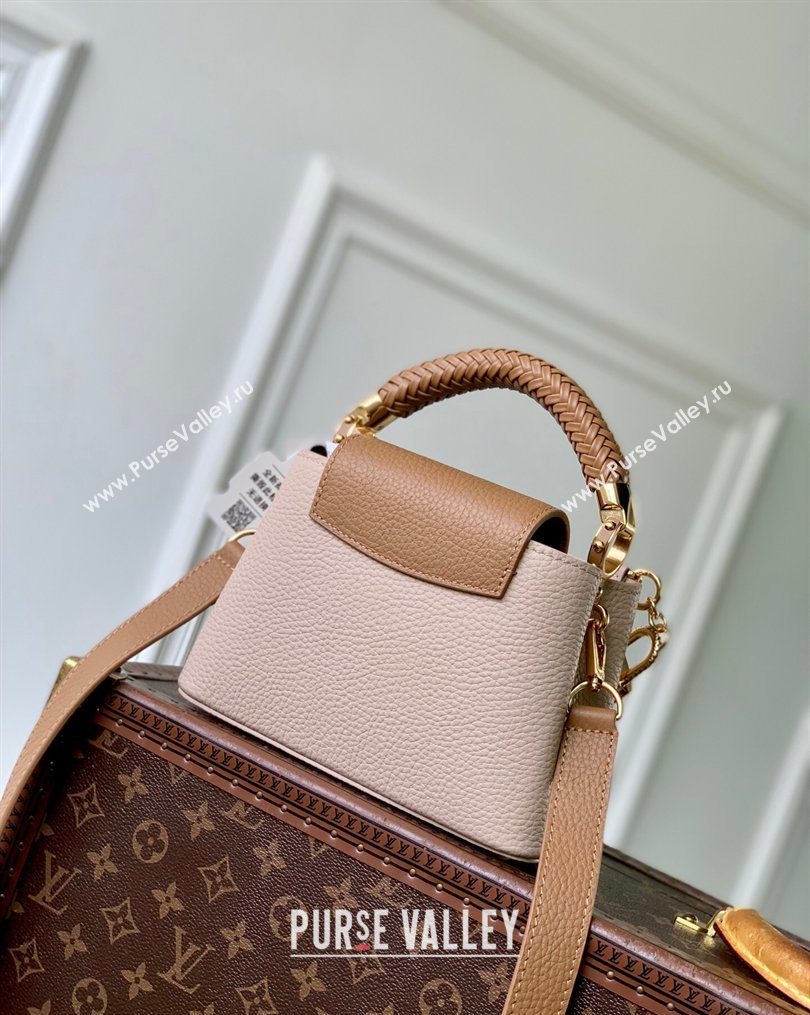 Louis Vuitton Crafty Capucines Mini Bag in Grained Leather with Tassel Pink 2026 M25466 (KI-260202070)