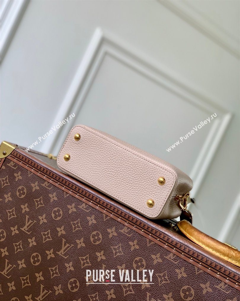 Louis Vuitton Crafty Capucines Mini Bag in Grained Leather with Tassel Pink 2026 M25466 (KI-260202070)