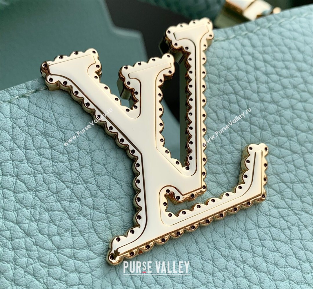 Louis Vuitton Crafty Capucines BB Bag in Grained Leather with Tassel Green 2026 M25466 (KI-260202071)