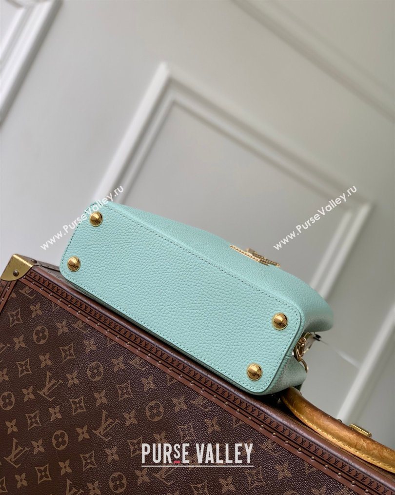 Louis Vuitton Crafty Capucines BB Bag in Grained Leather with Tassel Green 2026 M25466 (KI-260202071)