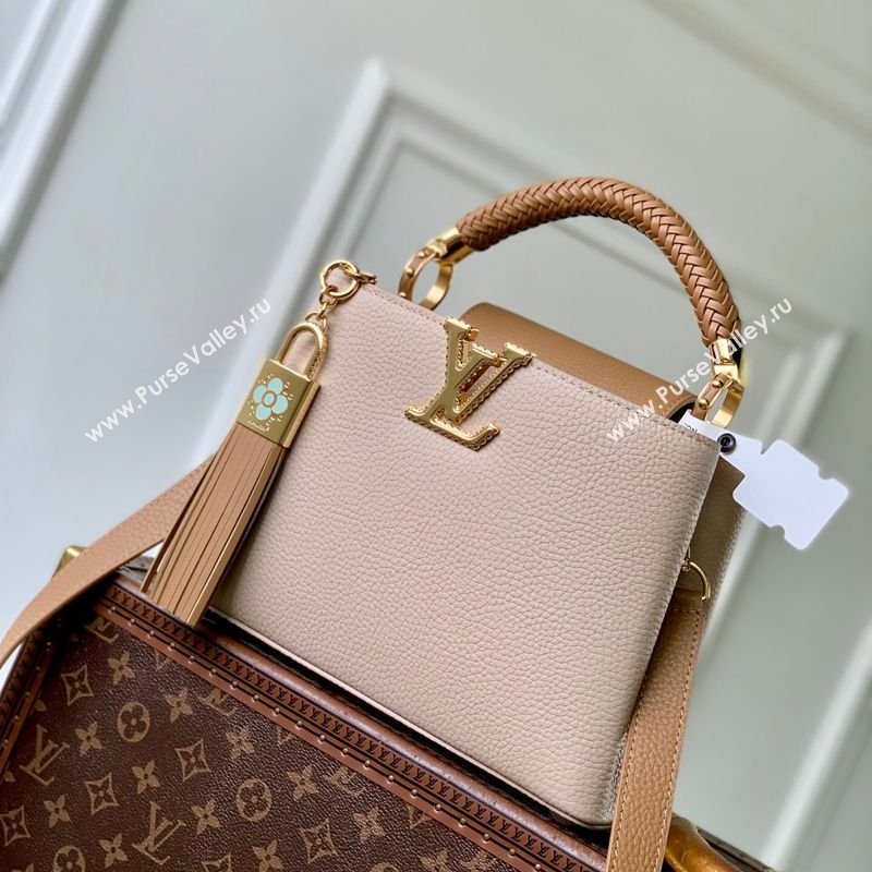 Louis Vuitton Crafty Capucines BB Bag in Grained Leather with Tassel Pink 2026 M25466 (KI-260202072)