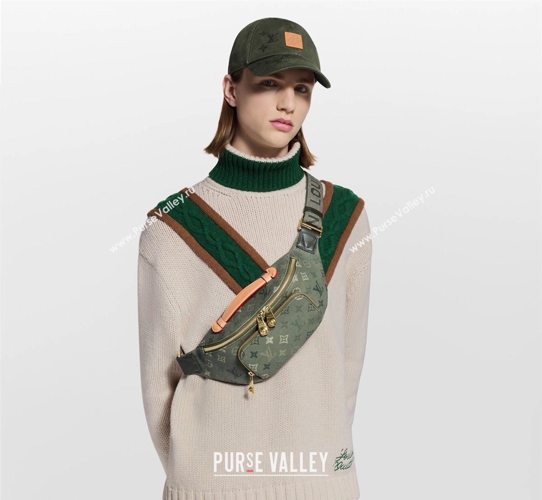Louis Vuitton Rush Bumbag Bag in Khaki Green Monogram Surplus Canvas 2026 M26933 (KI-260202028)