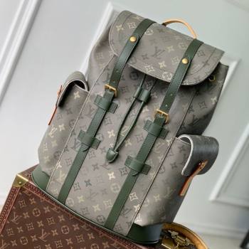 Louis Vuitton Mens Christopher MM Backpack Bag in Khaki Green Monogram Surplus Canvas 2026 M27080 (KI-260202034)