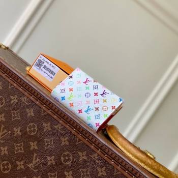Louis Vuitton LV x TM Slim Card Holder in Multicolor/White Canvas 2026 M27495 (KI-260202014)