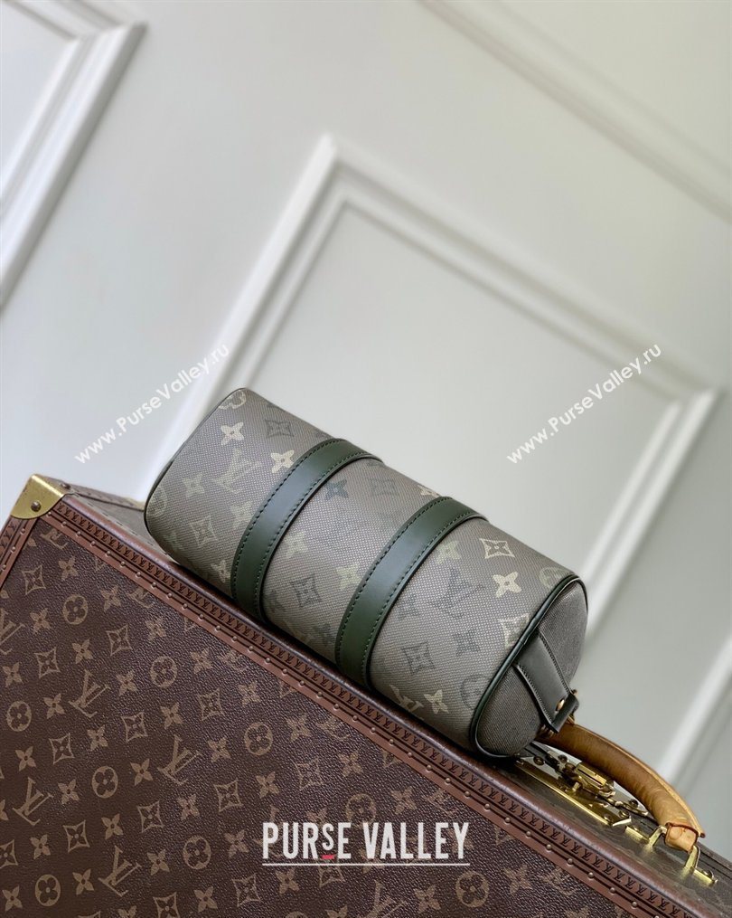 Louis Vuitton Mens Keepall Bandouliere 25 Bag in Khaki Green Monogram Surplus Canvas 2026 M26930 (KI-260202035)