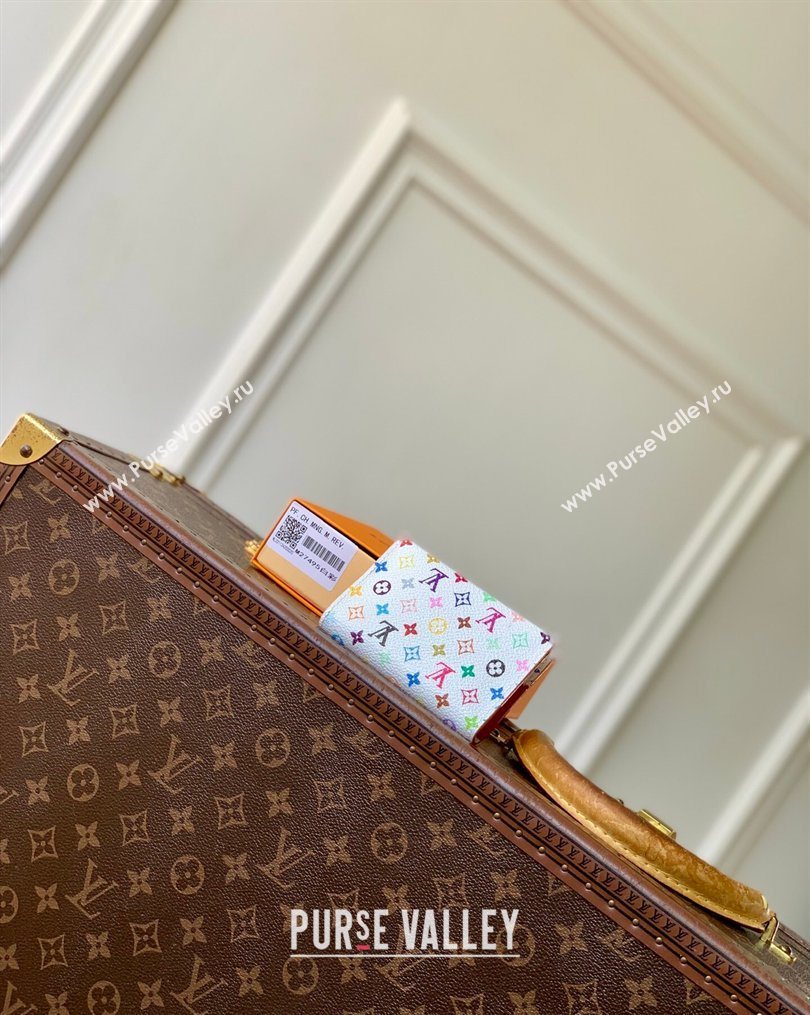 Louis Vuitton LV x TM Slim Card Holder in Multicolor/White Canvas 2026 M27495 (KI-260202014)