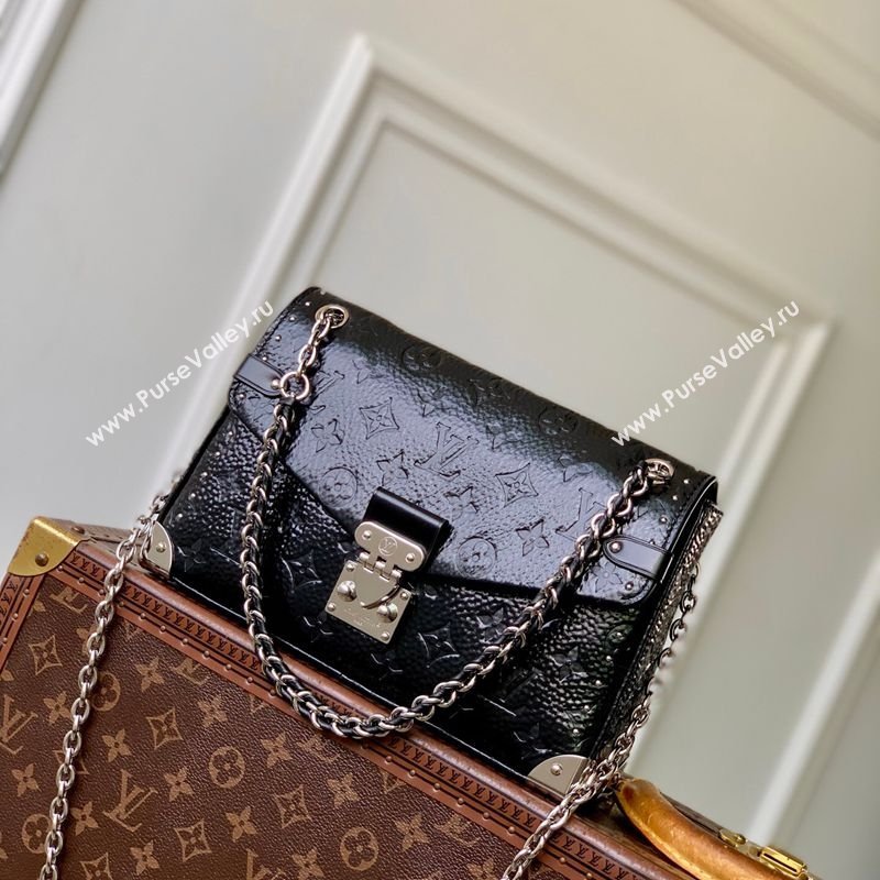 Louis Vuitton Trunkie Bag with Studs in Black Grained Shiny Leather 2026 M28137 (KI-260202083)