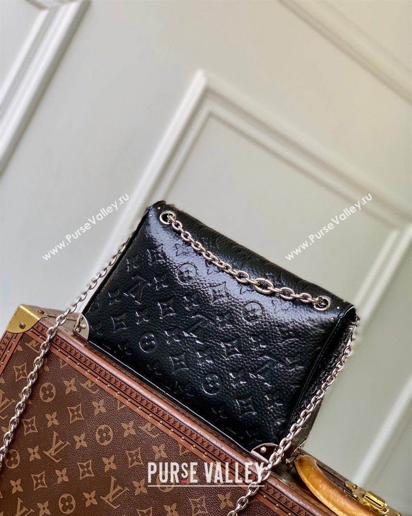 Louis Vuitton Trunkie Bag with Studs in Black Grained Shiny Leather 2026 M28137 (KI-260202083)