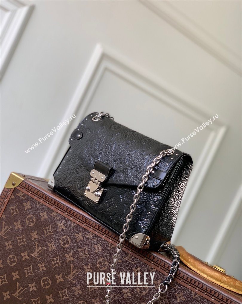 Louis Vuitton Trunkie Bag with Studs in Black Grained Shiny Leather 2026 M28137 (KI-260202083)
