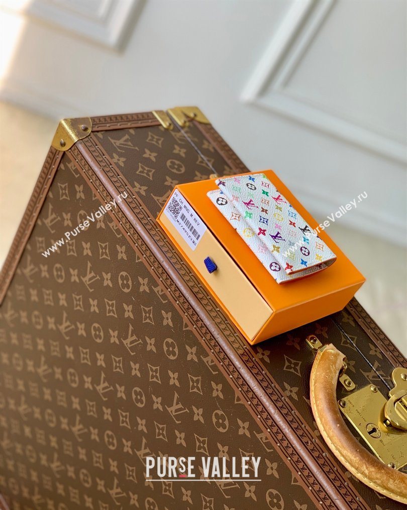 Louis Vuitton LV x TM Slim Card Holder in Multicolor/White Canvas 2026 M27495 (KI-260202014)