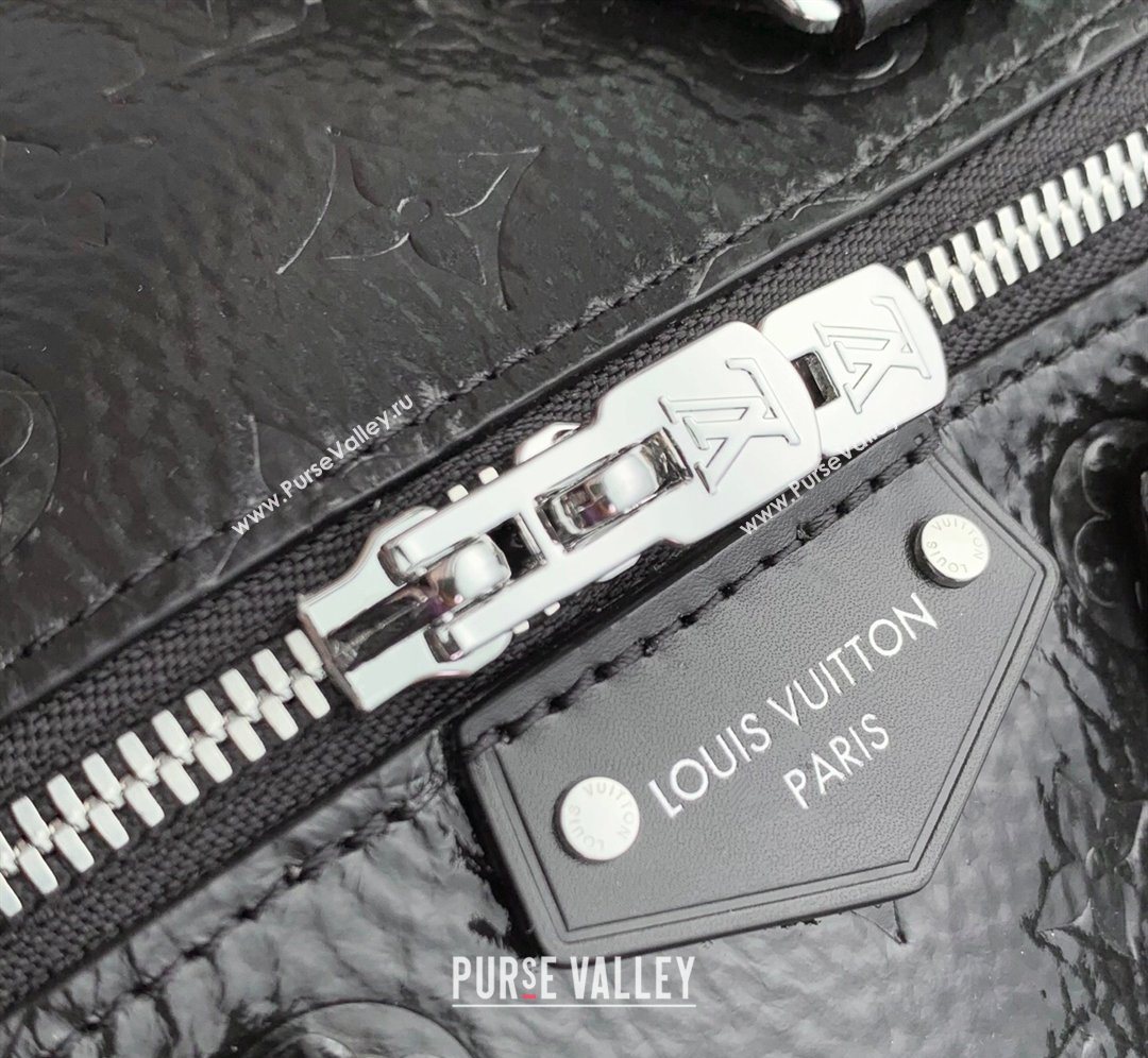 Louis Vuitton Speedy Trunk 20 Bag with Studs in Black Grained Shiny Leather 2026 M27921 (KI-260202085)