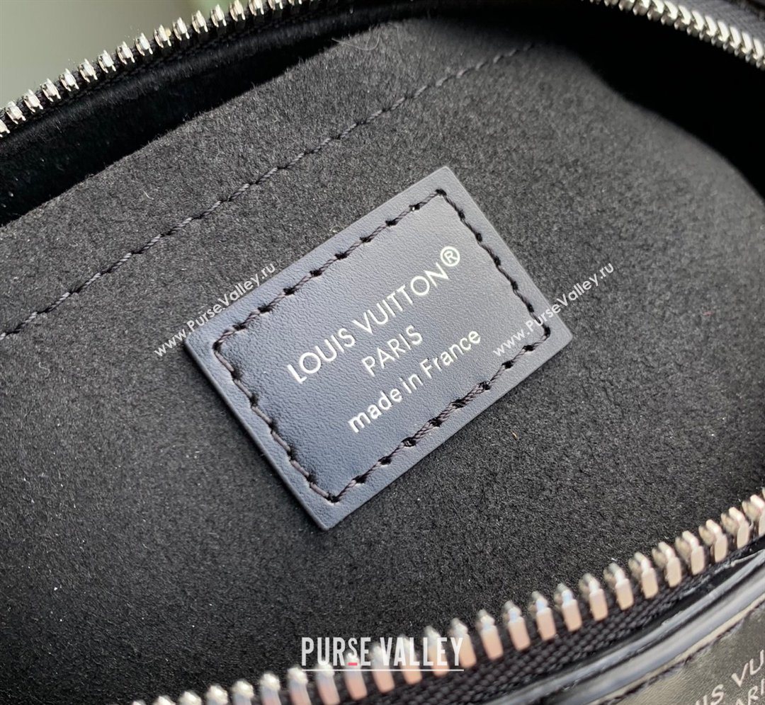 Louis Vuitton Speedy Trunk 20 Bag with Studs in Black Grained Shiny Leather 2026 M27921 (KI-260202085)