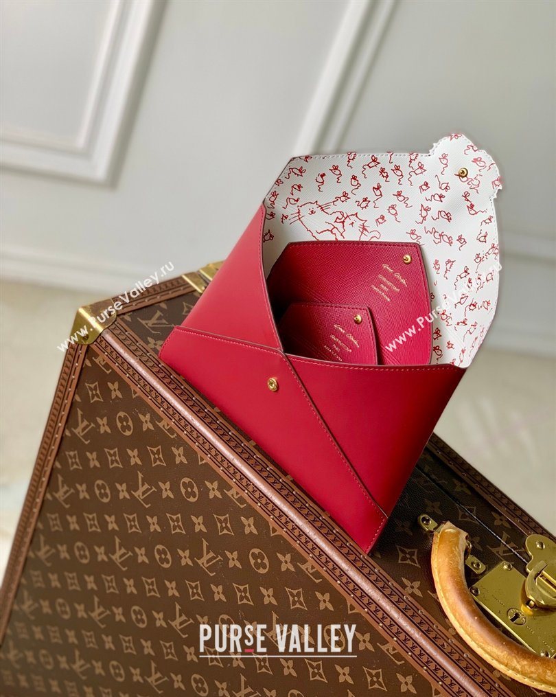 Louis Vuitton Kirigami Pochette Pouch Set Plum Red 2026 M25760 (KI-260202061)