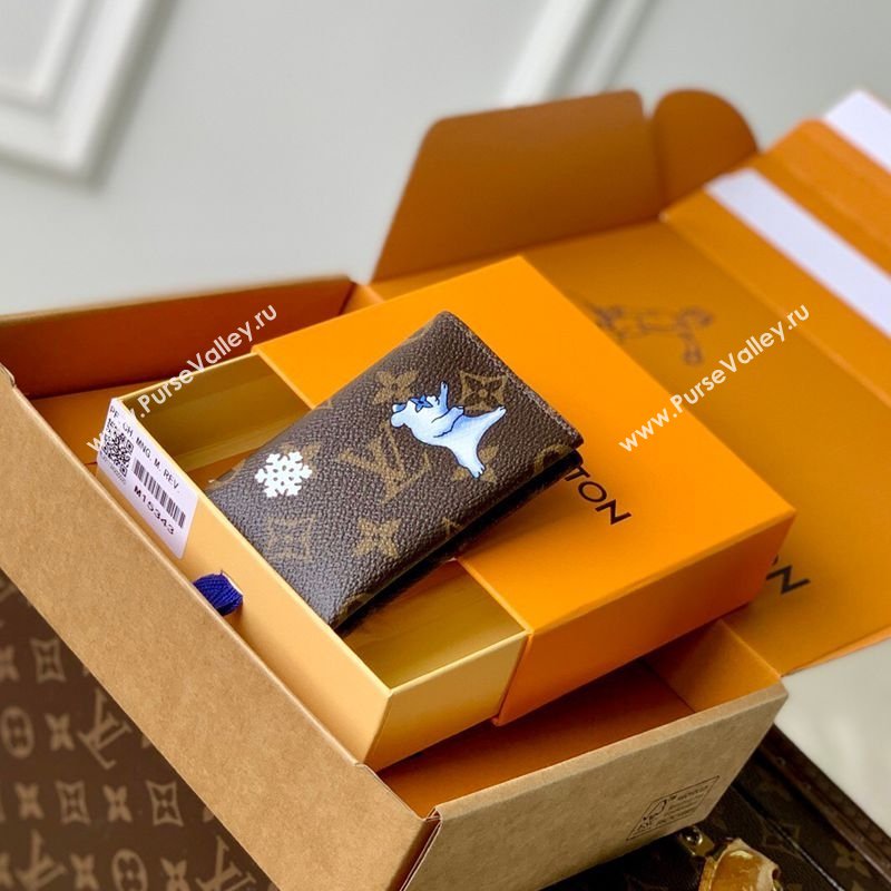 Louis Vuitton Slim Card Holder in Printed Monogram Snowy Pearl 2026 M15343 (KI-260202062)