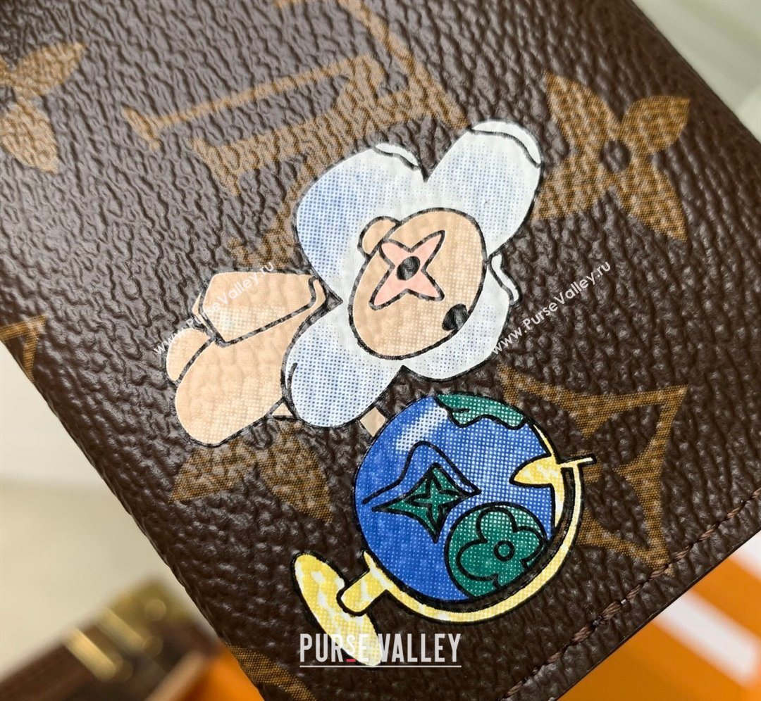 Louis Vuitton Slim Card Holder in Printed Monogram Snowy Pearl 2026 M15343 (KI-260202062)