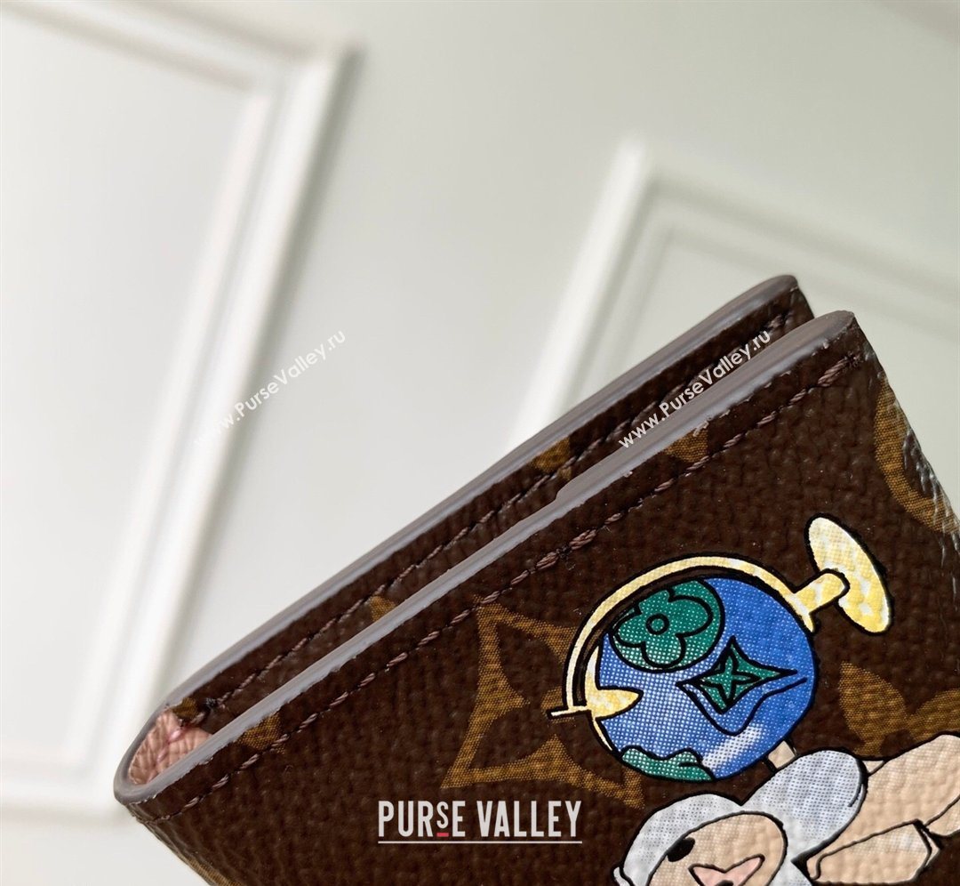 Louis Vuitton Slim Card Holder in Printed Monogram Snowy Pearl 2026 M15343 (KI-260202062)