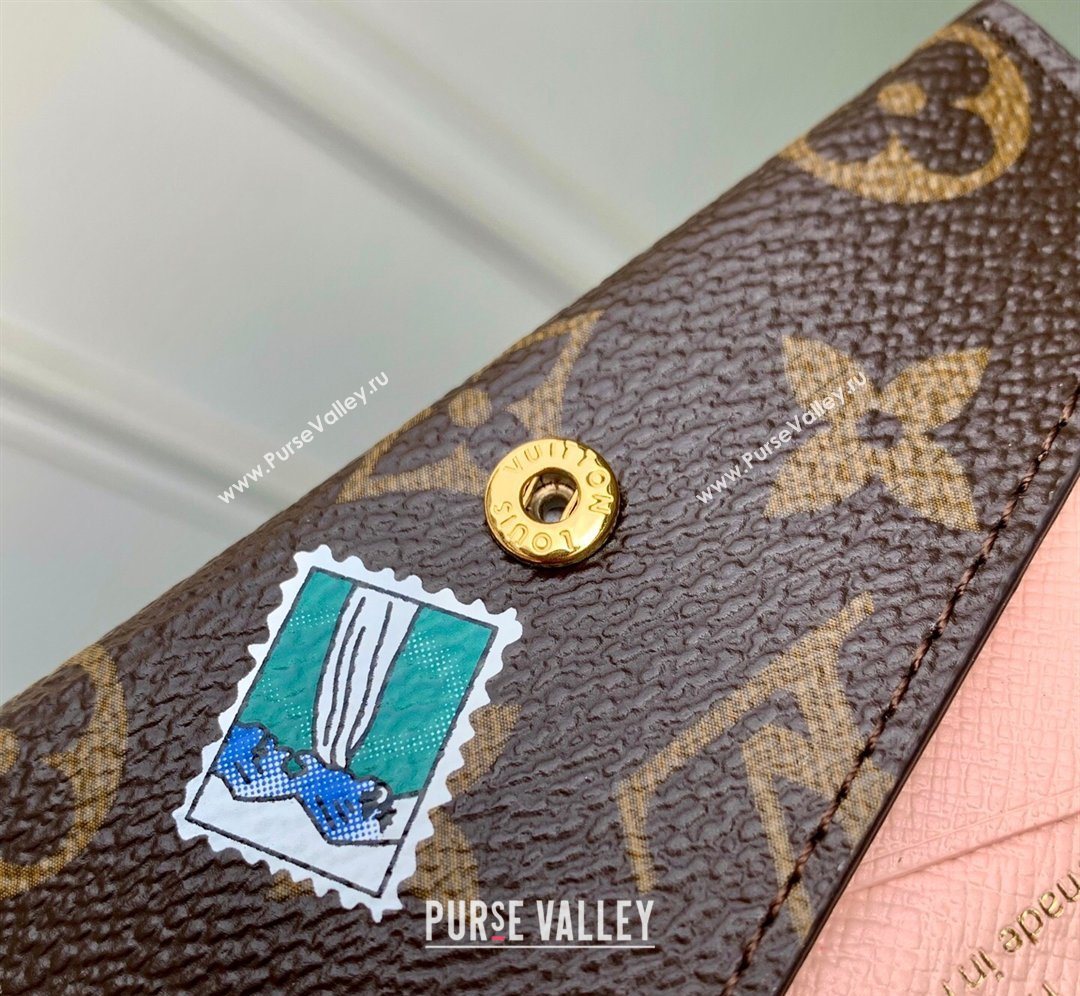 Louis Vuitton Slim Card Holder in Printed Monogram Snowy Pearl 2026 M15343 (KI-260202062)