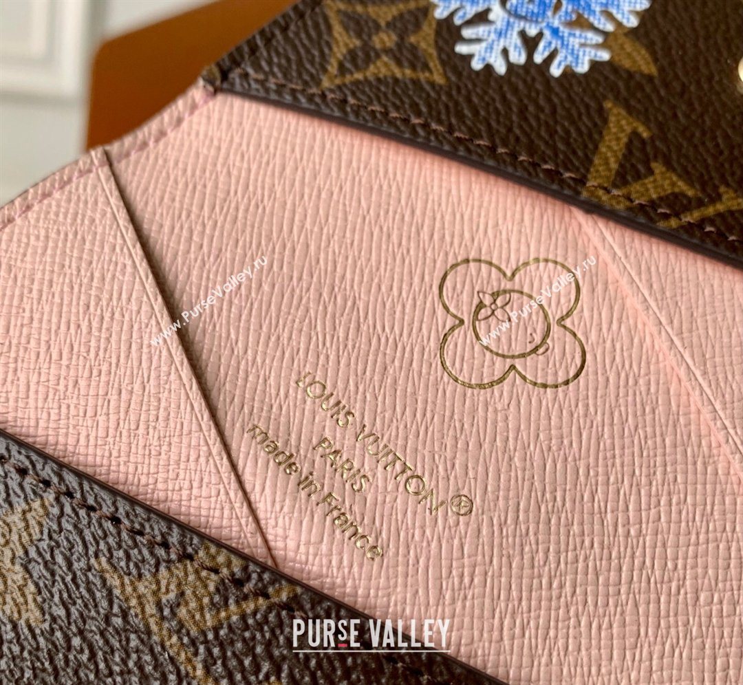 Louis Vuitton Slim Card Holder in Printed Monogram Snowy Pearl 2026 M15343 (KI-260202062)