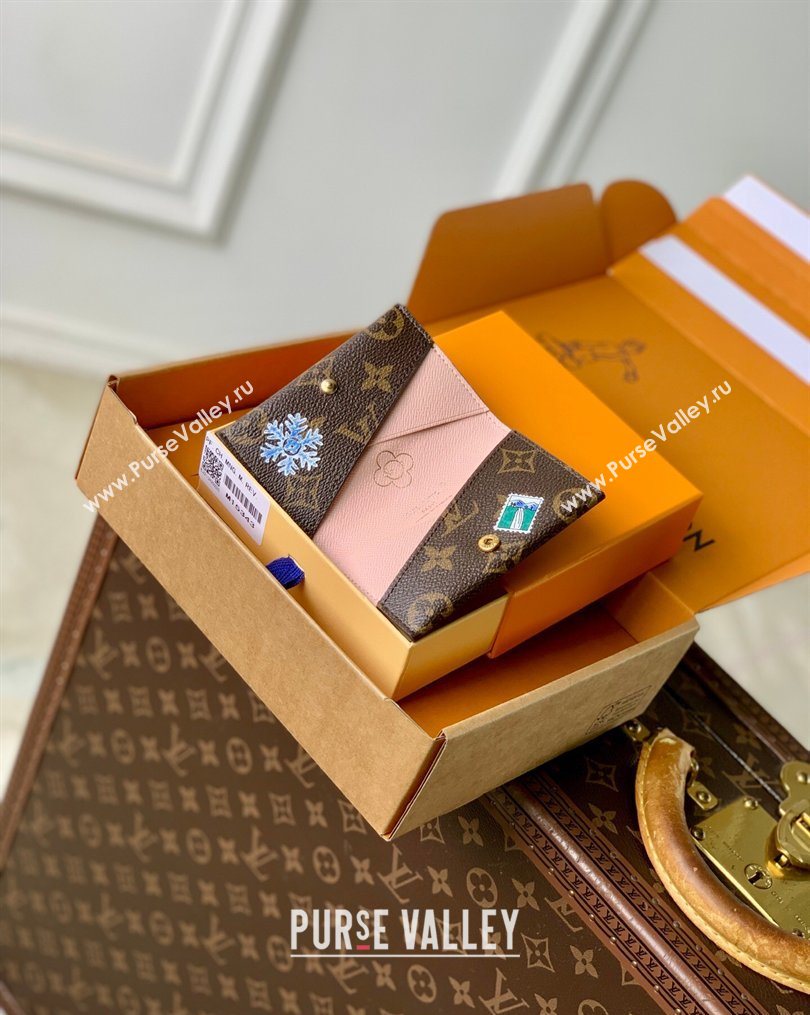 Louis Vuitton Slim Card Holder in Printed Monogram Snowy Pearl 2026 M15343 (KI-260202062)