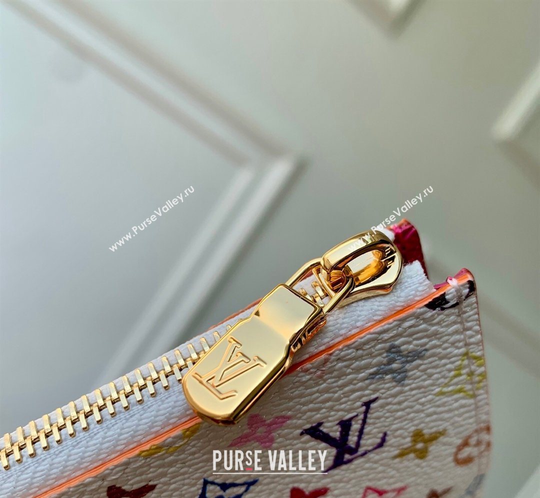 Louis Vuitton LV x TM Romy Card Holder in Multicolor/White Canvas 2026 M27706 (KI-260202015)