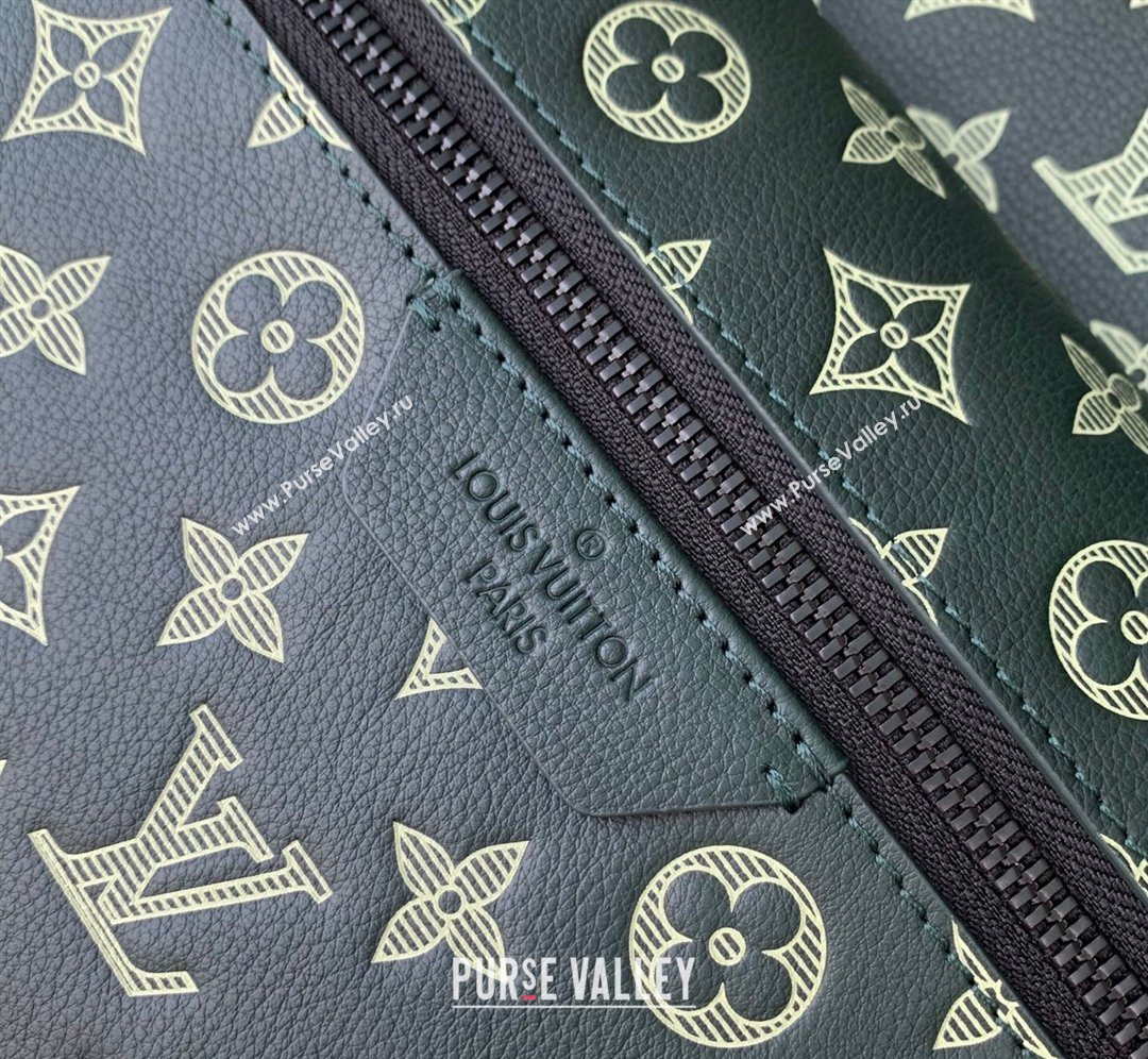 Louis Vuitton Mens Discovery Backpack PM Bag in Monogram Shadow Leather Forest Green 2026 M27230 (KI-260202091)