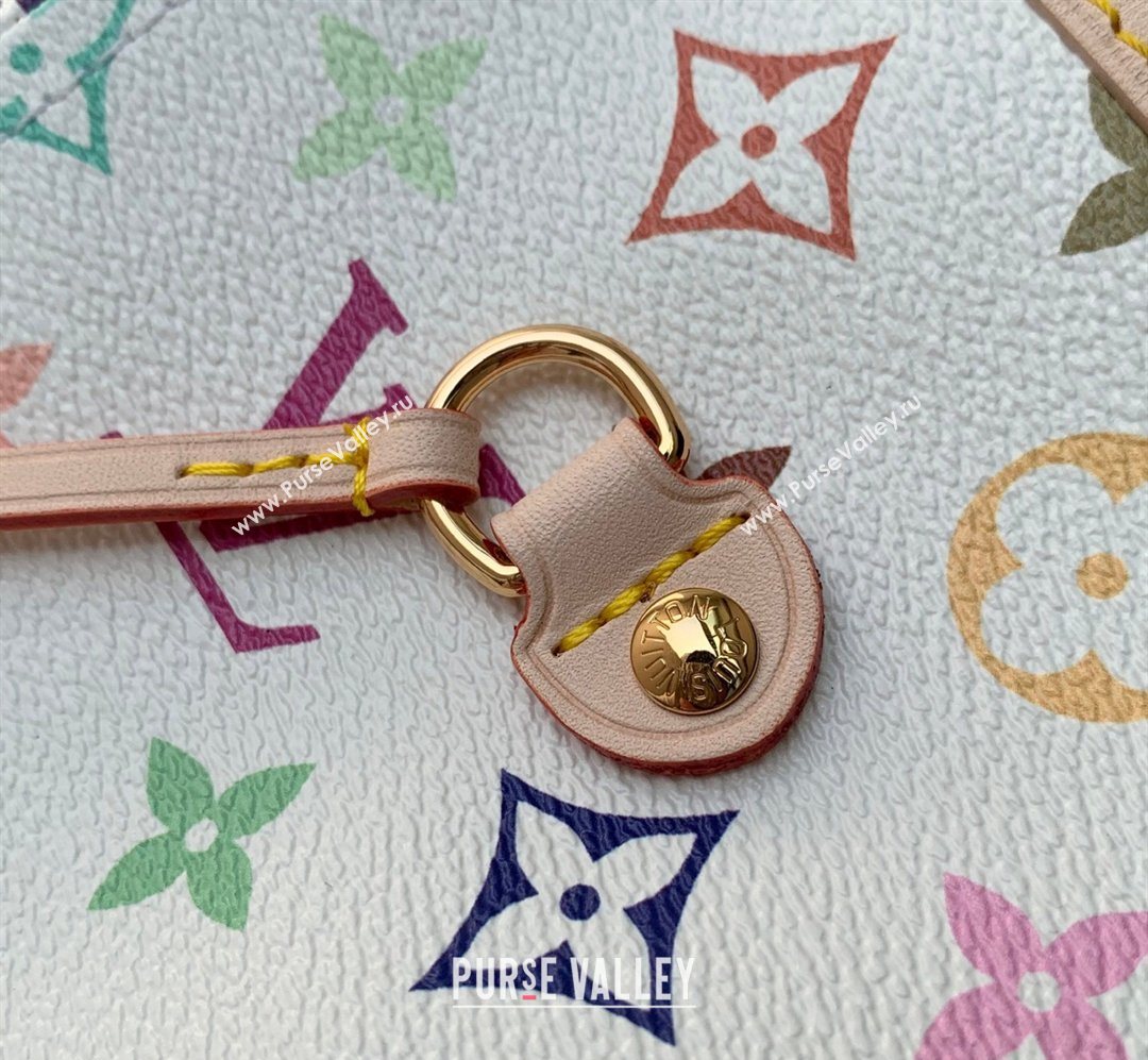 Louis Vuitton LV x TM Neverfull MM Bag in Multicolor/White Canvas M27787 2026 (KI-260202060)