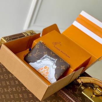 Louis Vuitton Key Pouch S in Cat Printed Monogram Canvas M13559 2026 (KI-260202065)