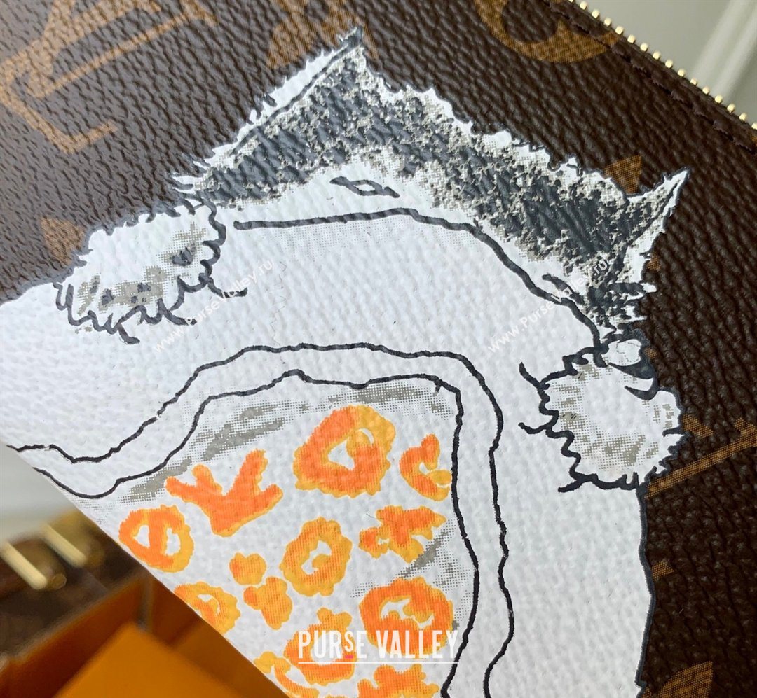 Louis Vuitton Key Pouch S in Cat Printed Monogram Canvas M13559 2026 (KI-260202065)